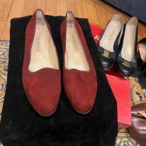 Cole Haan Maroon Suede Loafer Made in Italy Sz. 6.5